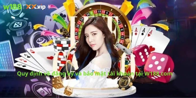 Quy định về đăng ký và bảo mật tài khoản tại W188.com